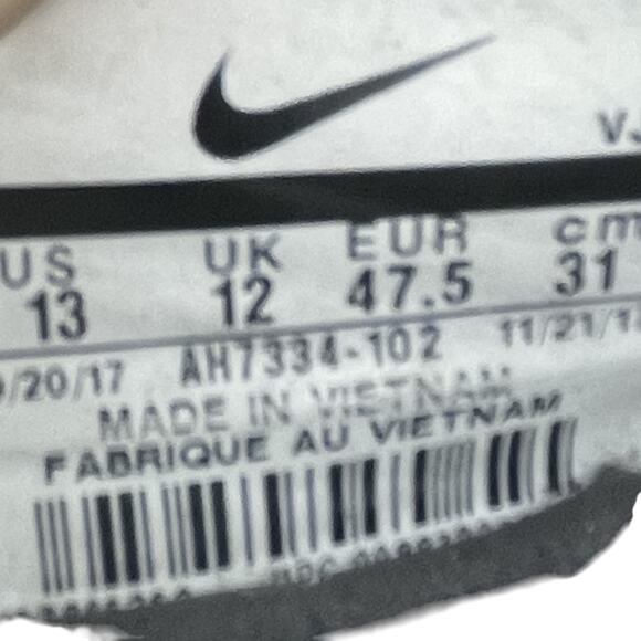 Nike Air Huarache Drift Shoes Mens Size 13 White Blue AH7334-102 Sneakers - Picture 11 of 12